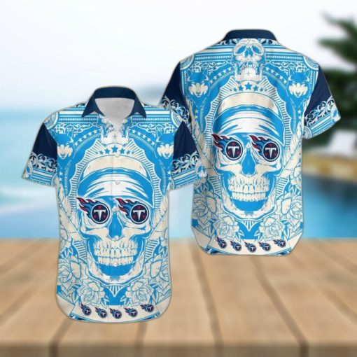 Tennessee Titans Skull Diamon Hawaiian Shirt Gift For Halloween