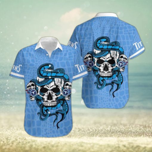 Tennessee Titans Snake And Skull Octopus Hawaiian Shirt Gift For Halloween