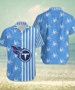 Tennessee Titans Stripes and Skull Danger Hawaiian Shirt Gift For Halloween