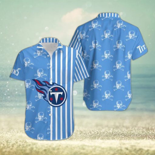 Tennessee Titans Stripes and Skull Danger Hawaiian Shirt Gift For Halloween