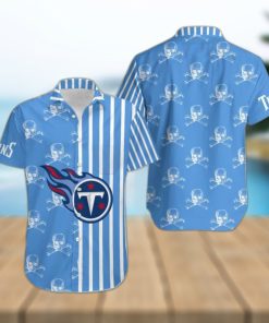 Tennessee Titans Stripes and Skull Danger Hawaiian Shirt Gift For Halloween