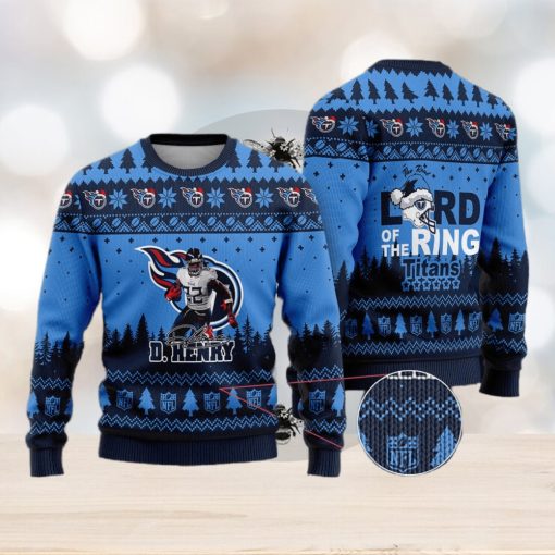 Tennessee Titans – Derrick Henry #22 The Real Lord Of The Rings Titans Ugly Christmas Sweater