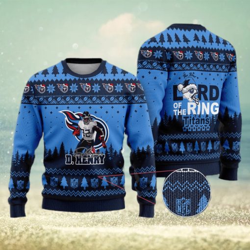 Tennessee Titans – Derrick Henry #22 The Real Lord Of The Rings Titans Ugly Christmas Sweater