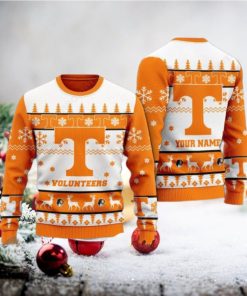 Tennessee Volunteers Personalized Name Ugly Christmas Sweater