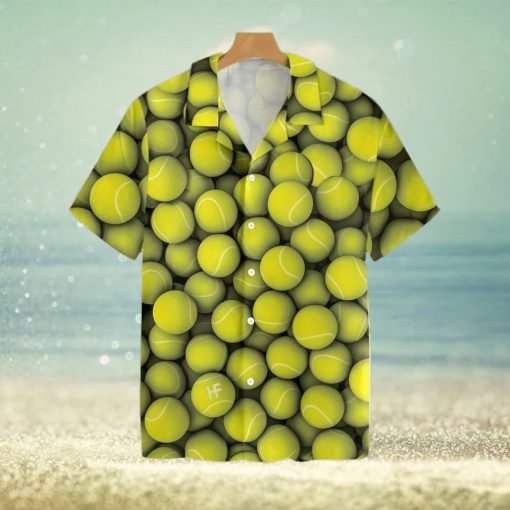 Tennis Ball Pattern Tropical Hawaiian Shirt For Men And Women