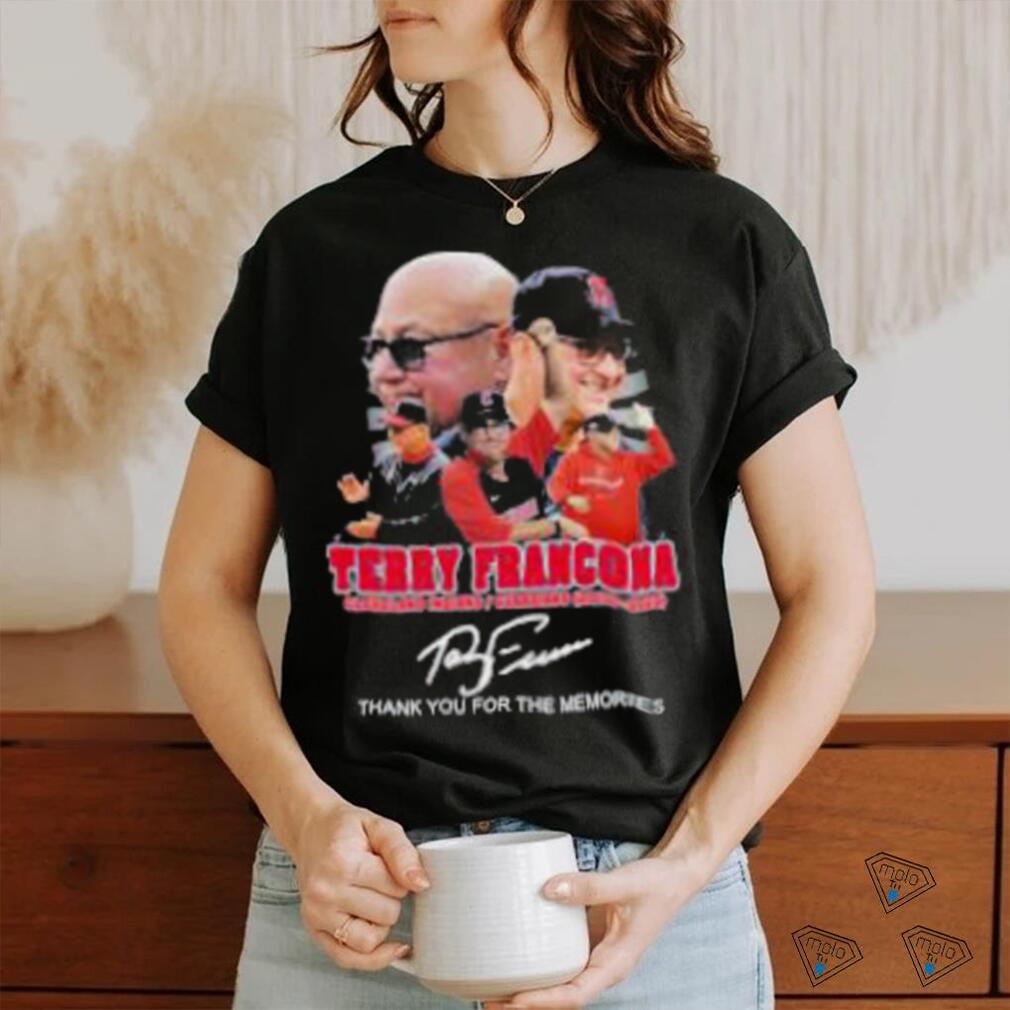 Terry Francona Cleveland Indians Guardians 2013 – 2023 Thank You For The  Memories T Shirt - Limotees