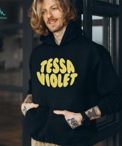 Tessa violet bubble text shirt