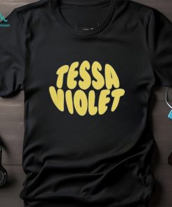 Tessa violet bubble text shirt