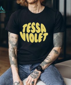 Tessa violet bubble text shirt