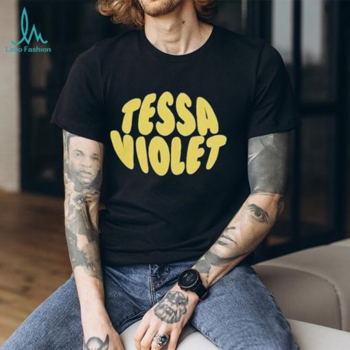 Tessa violet bubble text shirt