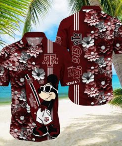 Texas A ampM Aggies Aloha Mick Pattern Hawaiian Shirt For Fans