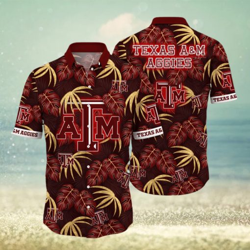 Texas A&M Aggies NCAA Hawaiian Shirt Beach Breeze Aloha Shirt