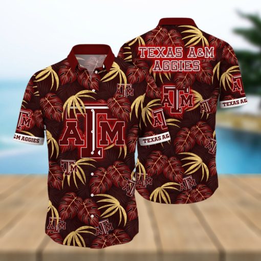 Texas A&M Aggies NCAA Hawaiian Shirt Beach Breeze Aloha Shirt