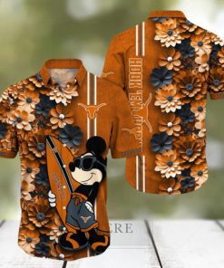 Texas Longhorns Aloha Mick Pattern Hawaiian Shirt For Fans