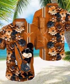 Texas Longhorns Aloha Mick Pattern Hawaiian Shirt For Fans