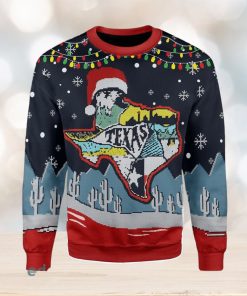 Texas Map Ugly Christmas Sweater Xmas Gift Men And Women Christmas Sweater