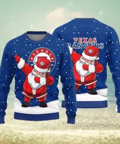 Texas Rangers Dab Santa Ugly Christmas Sweater