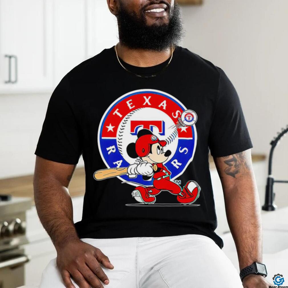 Texas Rangers MLB Mickey Mouse player cartoon 2023 shirt - Limotees