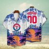 Minnesota Twins White Hibiscus Salmon Background 3D Hawaiian Shirt Gift For Fans