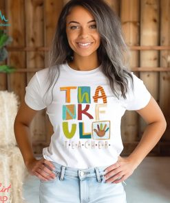 Thankful Teacher Tee, Teacher Thanksgiving Shirt, Cute Turkey Teacher Shirt, Thanksgiving Gifts For Teacher Merch