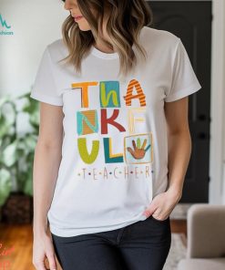 Thankful Teacher Tee, Teacher Thanksgiving Shirt, Cute Turkey Teacher Shirt, Thanksgiving Gifts For Teacher Merch
