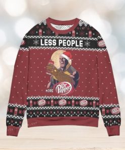 Thanos Less People More Dr. Pepper Snowflake Ugly Christmas Sweater