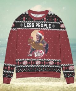 Thanos Less People More Dr. Pepper Snowflake Ugly Christmas Sweater