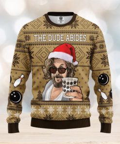 The Big Lebowski The Dude Abides Ideas Ugly Christmas Sweater Gift Thanksgiving