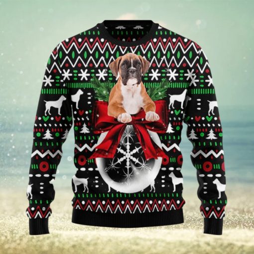 The Boxer Puppy Xmas Ugly Sweater