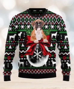 The Boxer Puppy Xmas Ugly Sweater