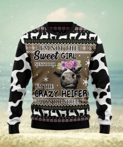 The Crazy Heifer Ugly Christmas Sweater Gift Men Women