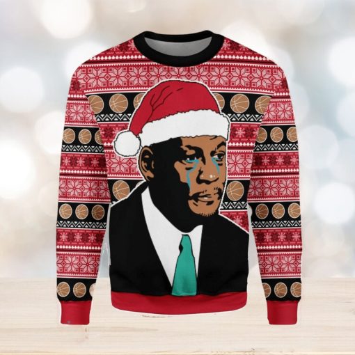 The Crying MJ Ugly Christmas Sweater Xmas Gift Men And Women Christmas Sweater