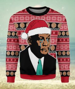 The Crying MJ Ugly Christmas Sweater Xmas Gift Men And Women Christmas Sweater