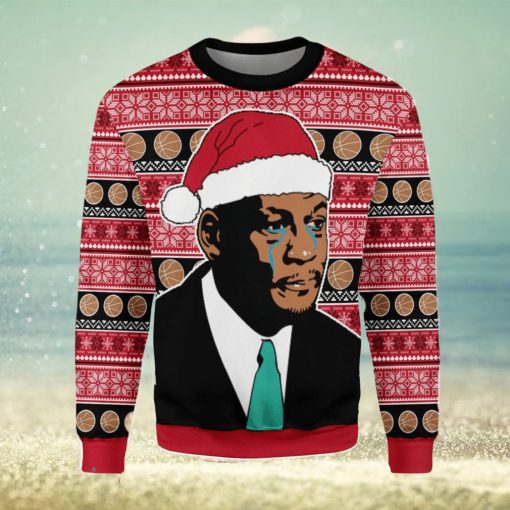 The Crying MJ Ugly Christmas Sweater Xmas Gift Men And Women Christmas Sweater