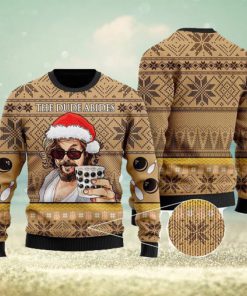 The Dude Abises The Big Lebowski Ugly Sweater Christmas Big Lebowski Wool Ugly Christmas Sweater