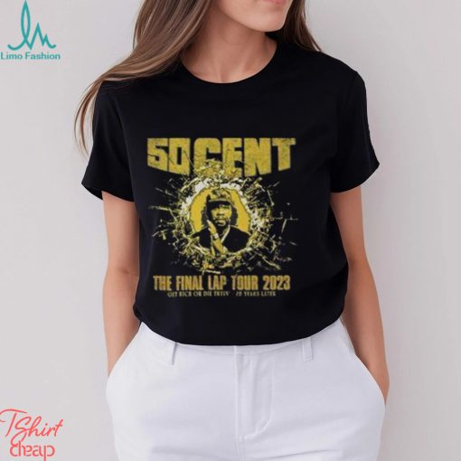 The Final Lap 2023 Tour 50 Cent Long Sleeve Shirt, 50 Cent Concert Tour Merch, Get Rich or Die Tryin Album T Shirt