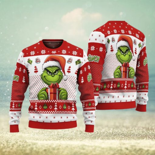 The Grinch Art Gift Ugly Christmas Sweater Funny Christmas Gift