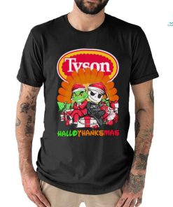 The Grinch and Jack Skellington Tyson Hallothanksmas 2023 Shirt