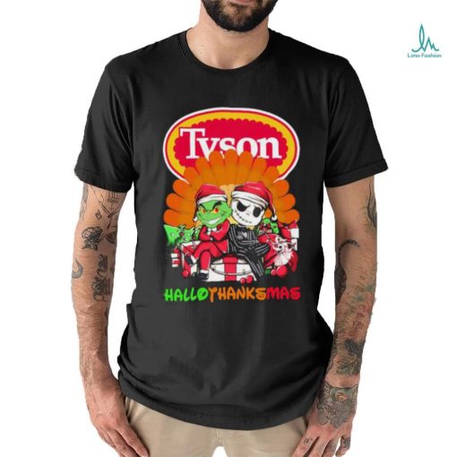 The Grinch and Jack Skellington Tyson Hallothanksmas 2023 Shirt