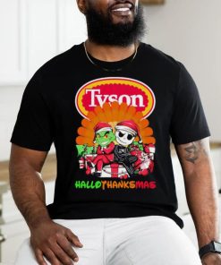 The Grinch and Jack Skellington Tyson Hallothanksmas 2023 Shirt