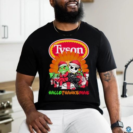 The Grinch and Jack Skellington Tyson Hallothanksmas 2023 Shirt