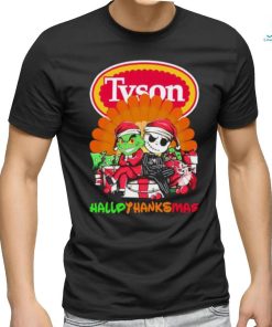 The Grinch and Jack Skellington Tyson Hallothanksmas 2023 Shirt