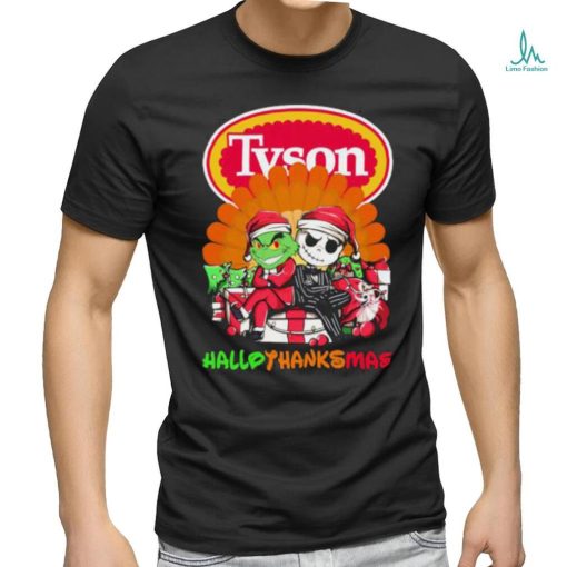 The Grinch and Jack Skellington Tyson Hallothanksmas 2023 Shirt