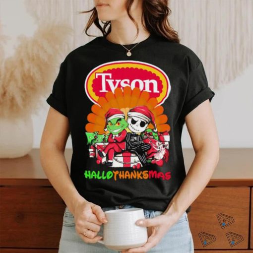 The Grinch and Jack Skellington Tyson Hallothanksmas 2023 Shirt