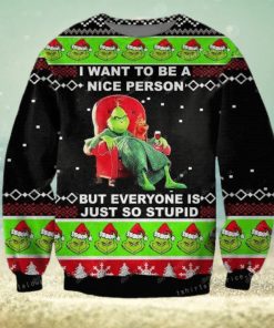 The Grinch – I Want To Be A Nice Person Christmas Ugly Sweater Party