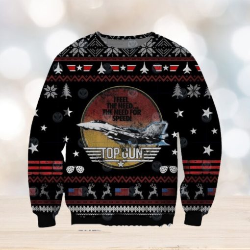 The Need for Speed Top Gun Ugly Christmas Sweater