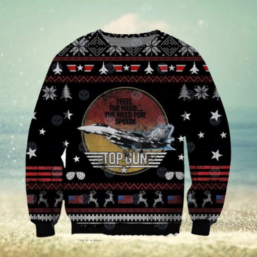 The Need for Speed Top Gun Ugly Christmas Sweater