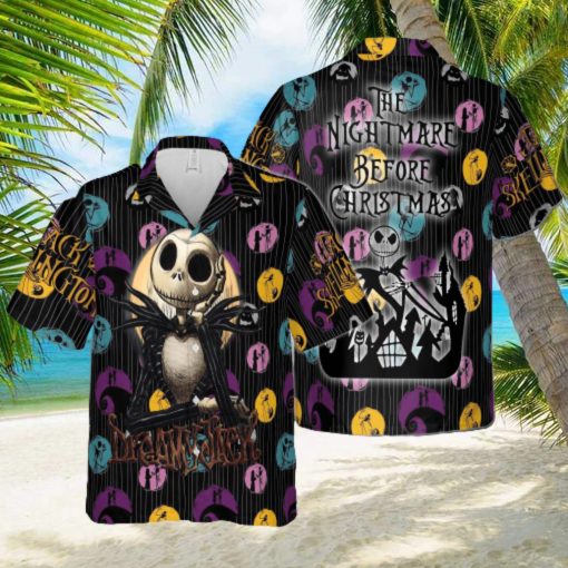 The Nightmare Before Christmas Dreamy Jack Hawaiian 3D Shirt For Men And Women Gift Short Sleeve Beach Shirt
