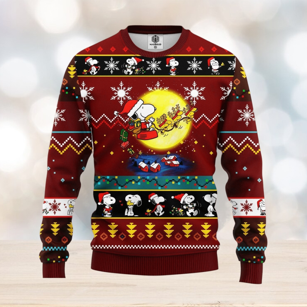 Snoopy Oakland Athletics Christmas AOP Sweater