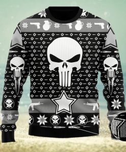 The Punisher Guns & Ammo Gift X mas Ugly Christmas Sweater Unisex 3D Sweater Christmas Gift